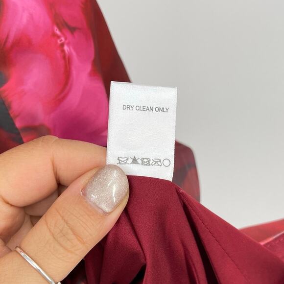 Lovers and Friends | NWT Carpenter Mini Dress in Rhoda Floral Multi Red Satin M - Picture 11 of 11